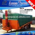 3 axles 40ft length container flatbed dump trailer for sale